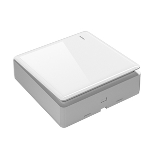 国际电工86明装超薄开关插座面板家用墙壁明线盒电源一开五孔单控