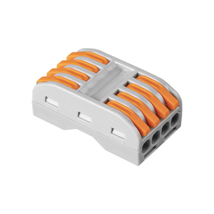 灯具专用紫铜压电线连接器快速接线端子排对接头二进二出并线神器