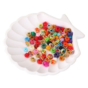 璎珞结金线菠萝扣diy本命年红绳手链配件平结拉环线圈手工编织绳