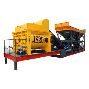 移动式混凝土免基础搅拌机大型全自动强制机械工地用混泥土搅拌站