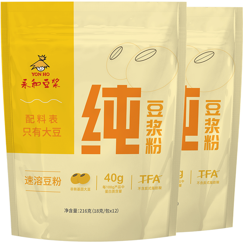 永和豆浆纯豆浆粉0糖添加