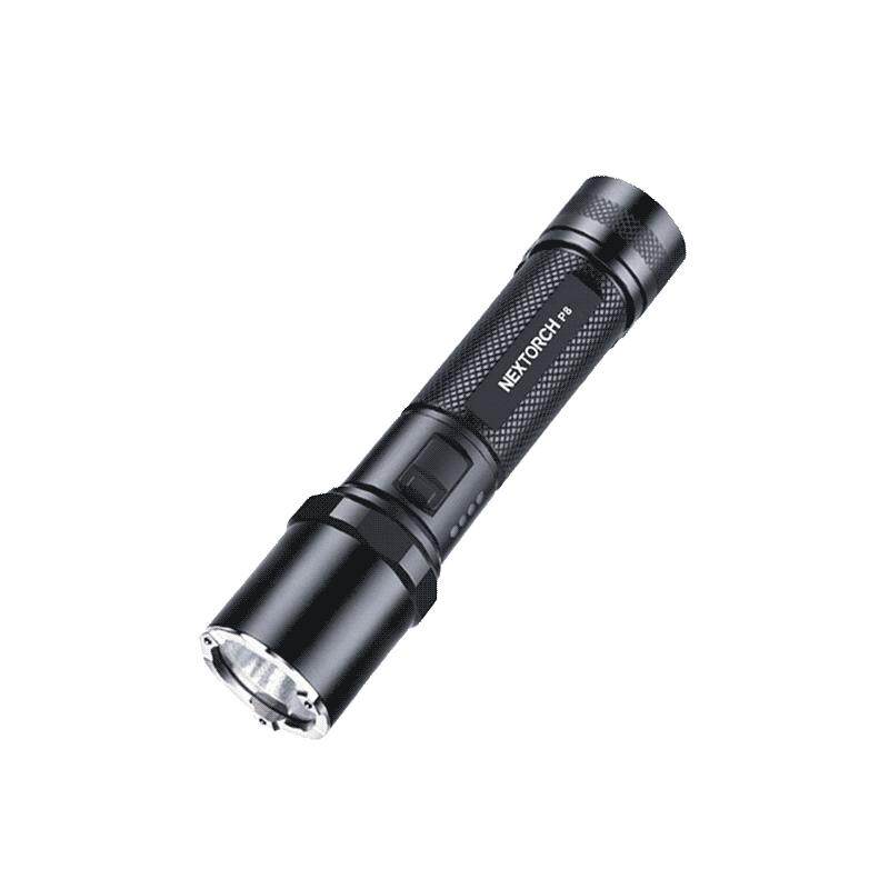 纳丽德P8小型充电手电筒家用应急防灾强光超亮长续航户外车载便携