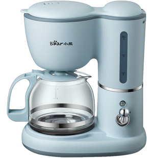 小熊咖啡机家用小型全自动美式滴漏式迷你煮咖啡煮茶壶两用办公室