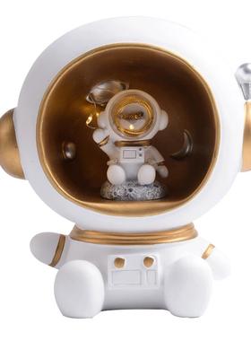 宇航员存钱罐创意太空人摆件客厅摆设卧室小夜灯办公室桌面装饰品