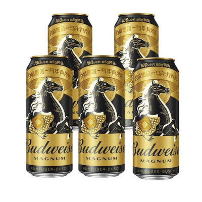 百威黑金高度啤酒500ml*12听装