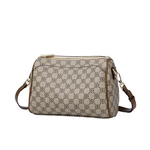 包包女2025新款时尚高级感老花包多隔层中年妈妈包女士单肩斜挎包