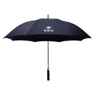 BMW宝马4S店专用原厂装防晒车载长柄折叠超大黑胶晴雨两用自动伞