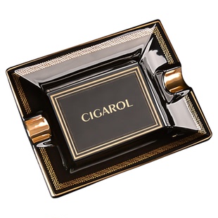 CIGAROL烟灰缸陶瓷雪茄烟灰缸高档雪茄缸复古雪茄灭烟器烟灰创意