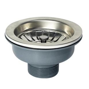 老式洗菜盆水槽下水器套装110半钢落水器厨房单槽洗碗池下水管子