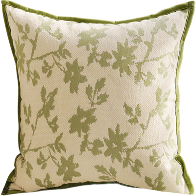 2025新款外贸大牌绿色西餐厅抱枕