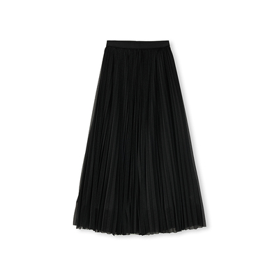 PREPREWORKS长款轻纱百褶半裙