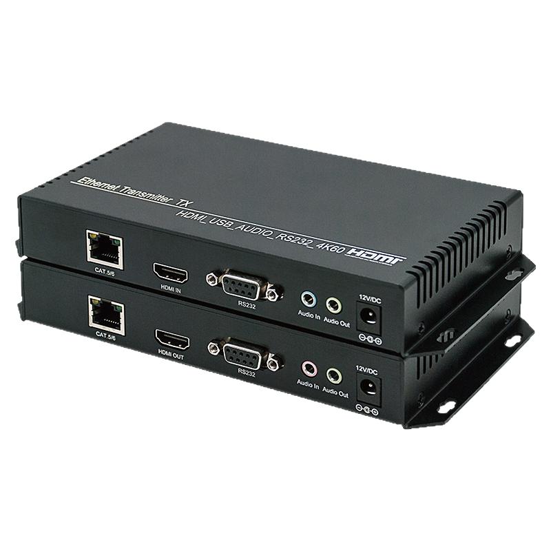 智勇 HDMI延长器 USB键鼠同步 4K60Hz 120米 HDMI信号网线延长器