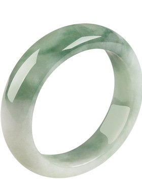 天然缅甸正品翡翠飘花戒指送朋友