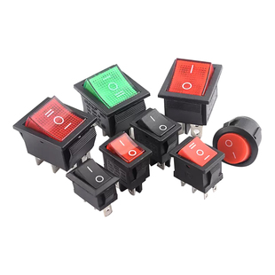 KCD1/3/4/5/11小船形开关饮水机电子秤电源按钮船型翘板2脚4脚3档