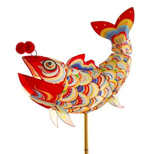 雅特曼2026新款非遗手持鱼灯笼手工成品花灯传统古风装饰汉服道具