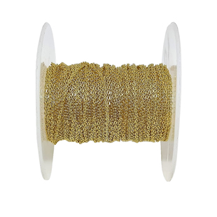 保色14K包金链子镀真金细链条流苏O字链延长项链手链材料diy配件