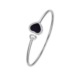 Chopard萧邦18K金手镯情侣爱心手镯手链女神节礼物送女友
