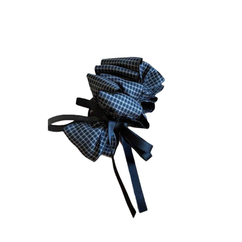 韩国原版标进口2026新款多层蝴蝶结学院风减龄抓夹香蕉夹发夹女