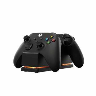 PowerA 微软官方授权 Xbox原装手柄 双充电底座套装 含两块充电电池