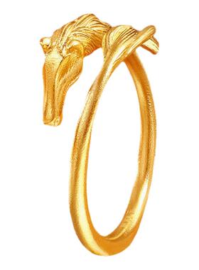 【剩1件】诗普琳  足金黄金 活口马年生肖 戒指本命年送女友礼