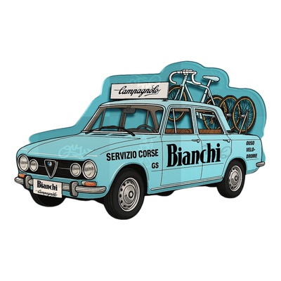 自制Bianchi比安奇保障车冰箱贴
