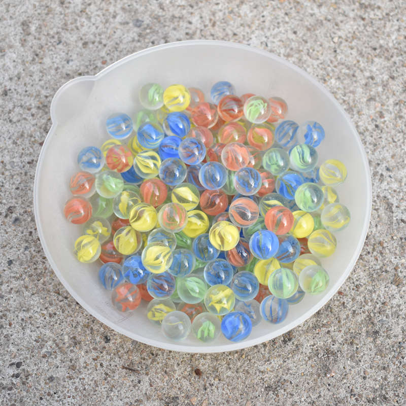 16mm彩色玻璃珠子夹弹珠游戏玻璃球跳棋专用玻璃球怀旧玻璃弹珠