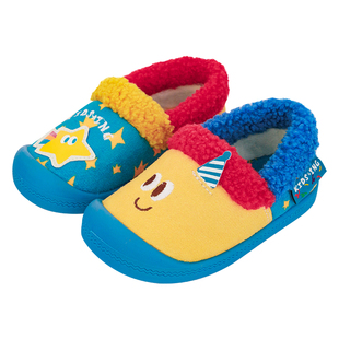 kidsing可迪星宝宝棉拖冬季新款男女童大童室内居家防滑软底棉鞋