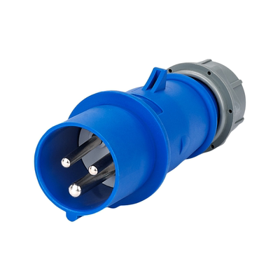 cee两相200-250v地线3孔电源插头