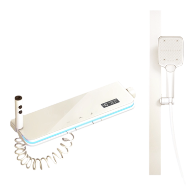 超大置物架即时温显花洒包安装