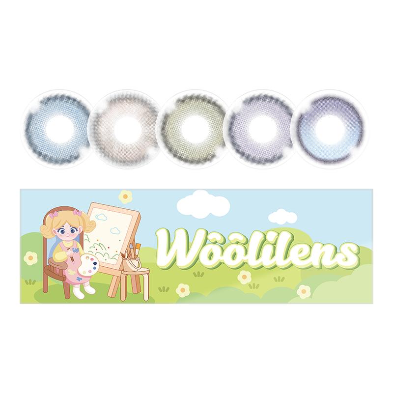 Woolilens沃莉絲美瞳日拋10片紫色自然一次性隱形眼鏡正品旗艦店