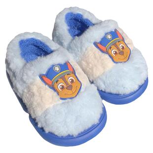 细细条 ins可爱汪汪队儿童毛毛鞋男童女童舒适居家冬季保暖棉拖鞋