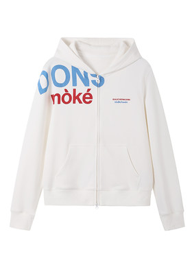【侧肩标语】DONSMOKE正肩连帽卫衣休闲多色情侣帽衫外套