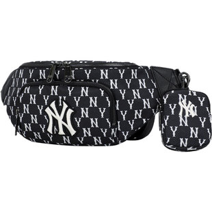 【自营】MLB胸包男女包新款MONOGRAM通勤收纳户外休闲包3AHSM012N