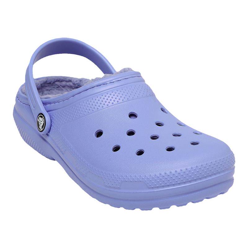 Crocs卡骆驰秋冬儿童洞洞棉鞋