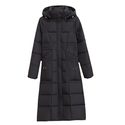 可脱卸外套小个子过膝修身显瘦