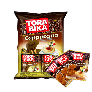 俄罗斯风味进口印尼TORABlKA卡布奇诺三合一浓香意式咖啡500g20包