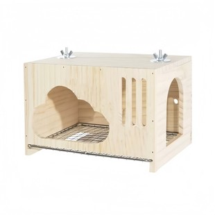 可抽拉底网鸟窝鹦鹉实木屋虎皮牡丹和尚玄风小太阳房子躲避屋玩具