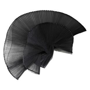 褶皱硬网纱布料大风琴百褶手工diy材料婚礼造型装饰服装设计面料