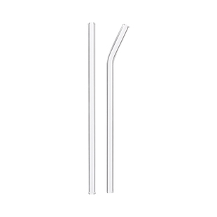 耐热玻璃吸管套装盒子食品级环保耐高低温防口红喝水弯头弯曲彩色