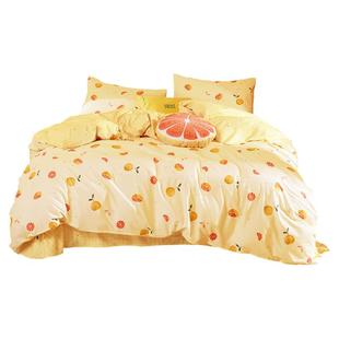 梦洁家纺床上三四件套全棉纯棉100四季学生宿舍床单被套家居床品