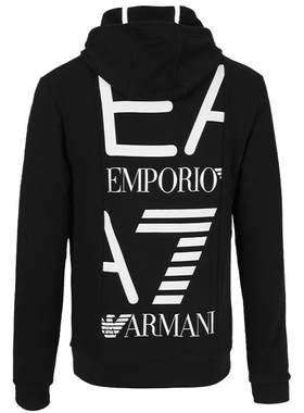 Armani阿玛尼潮流印花连帽卫衣