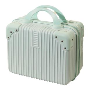 手提行李箱14寸化妆品便携式工具箱结实耐用旅行收纳箱小箱子皮箱