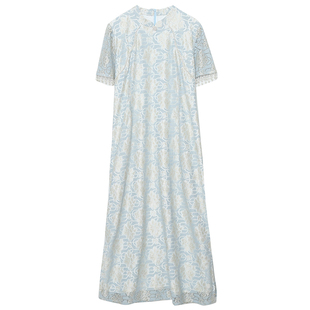 蕾丝长短款改良旗袍裙胖莹莹大码女装胖mm显瘦甜美钉珠碎花连衣裙