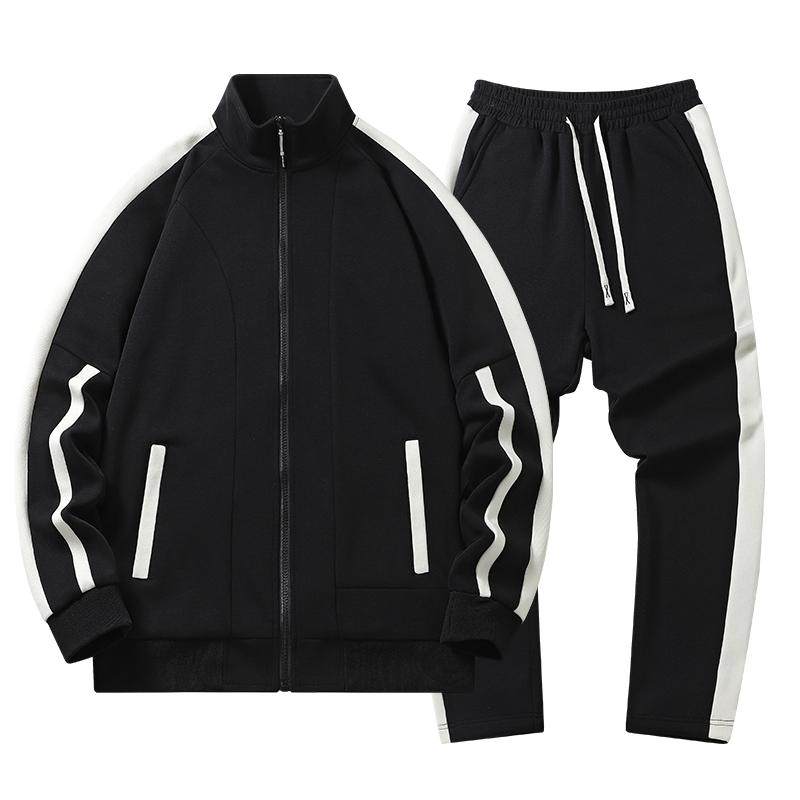秋季运动套装男时尚搭配一套衣服春季帅气纯棉卫衣长裤两件套潮牌