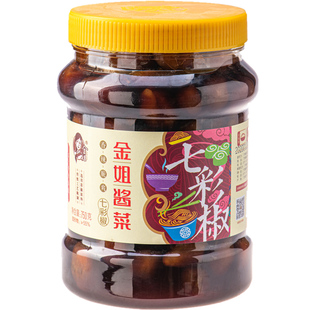 横州金姐七彩椒泡椒五彩灯笼辣椒广西特产酱油酱腌菜香辣脆爽即食