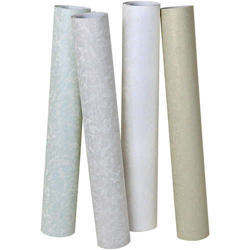 新中式素色无纺布亚麻布纹墙纸日式卧室客厅壁纸咖色非自粘奶白色