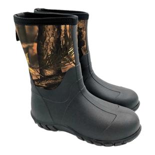 男士舒适中筒套筒大树迷彩牛勃朗雨靴雨鞋防水防滑户外