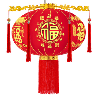 新款2026大红灯笼大门口一对新年自建房农村挂饰春节门前别墅装饰