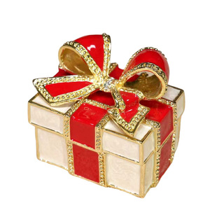 蝴蝶结珐琅首饰盒戒指对戒盒子耳钉项链饰品收纳盒求婚礼物送闺蜜