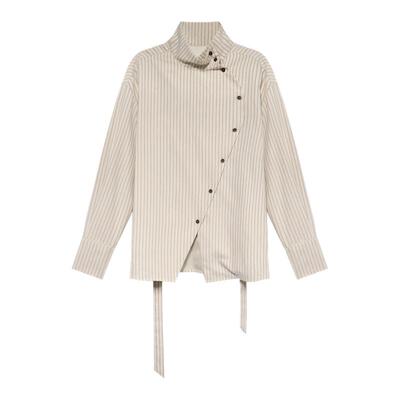 高智感长袖条纹两穿领衬衫